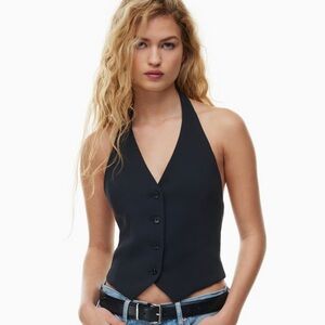 Aritzia Wilfred halter Tino Vest - Navy - S - Worn once